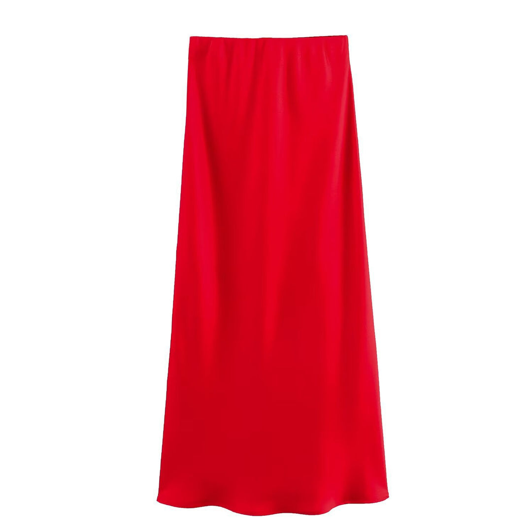 Dame lang satin skirt Skovae