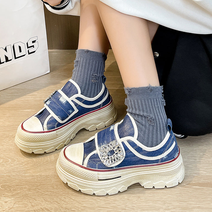 Dame Sneakers med trendy design og glitrende detalje Stilla