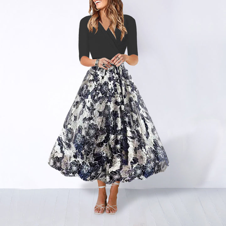 Dame Maxi-nederdel med florale detaljer og elegant snit Stilla