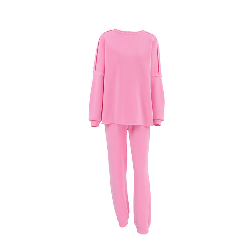 Dame Lækkert Sweatpants-sæt med oversized sweatshirt og behagelige joggers Stilla