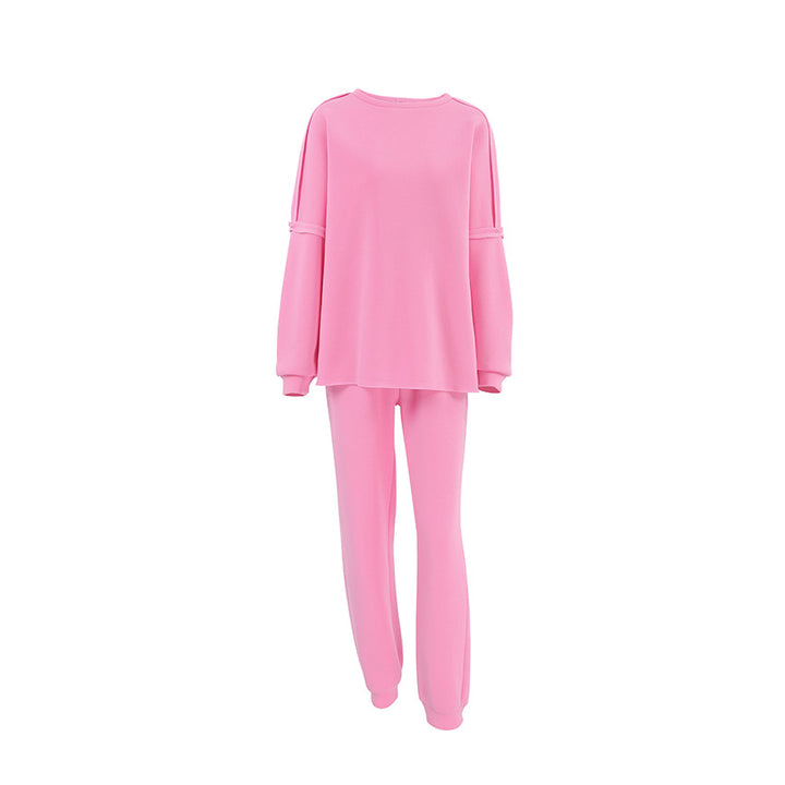 Dame Lækkert Sweatpants-sæt med oversized sweatshirt og behagelige joggers Stilla