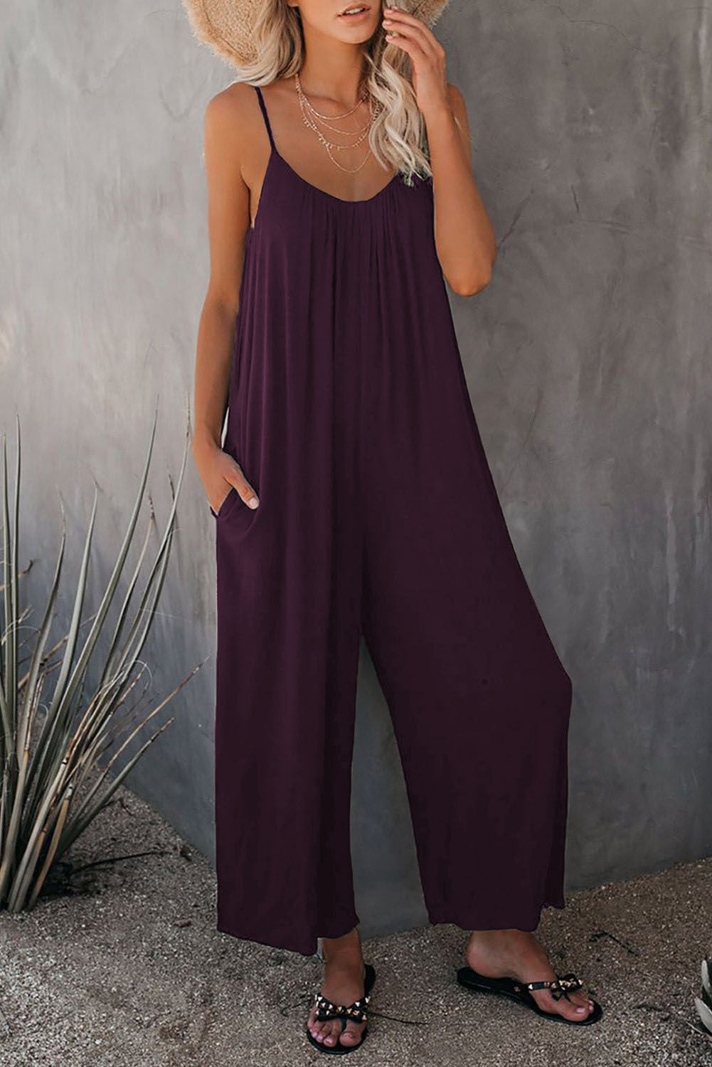 Dame Elegant Ærmeløs Jumpsuit Stilla