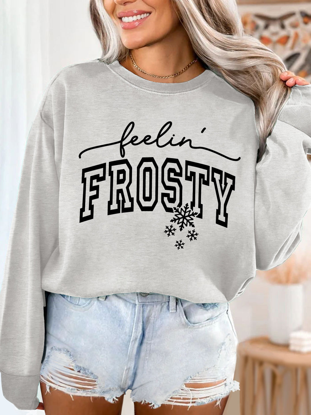 Kvinderne sweater med grafisk print Stilla