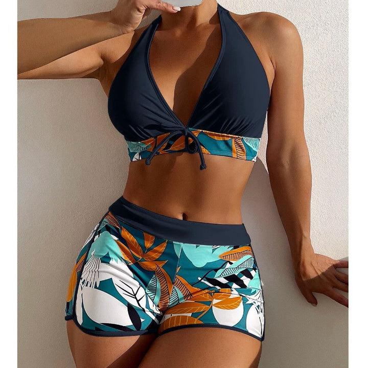 Dame Bikini sæt med højt skårede shorts Skovae