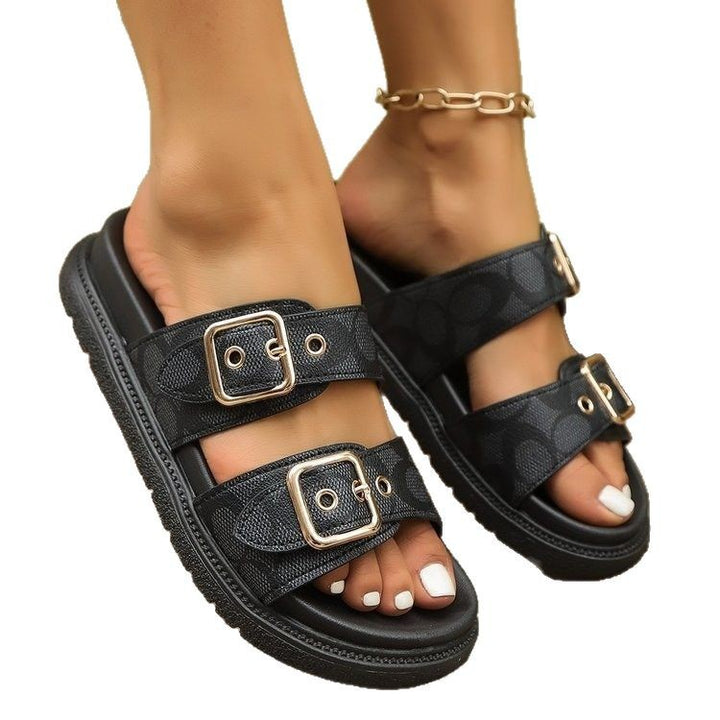 Dame Komfortable Sommerschuhe med justerbare spænder Stilla