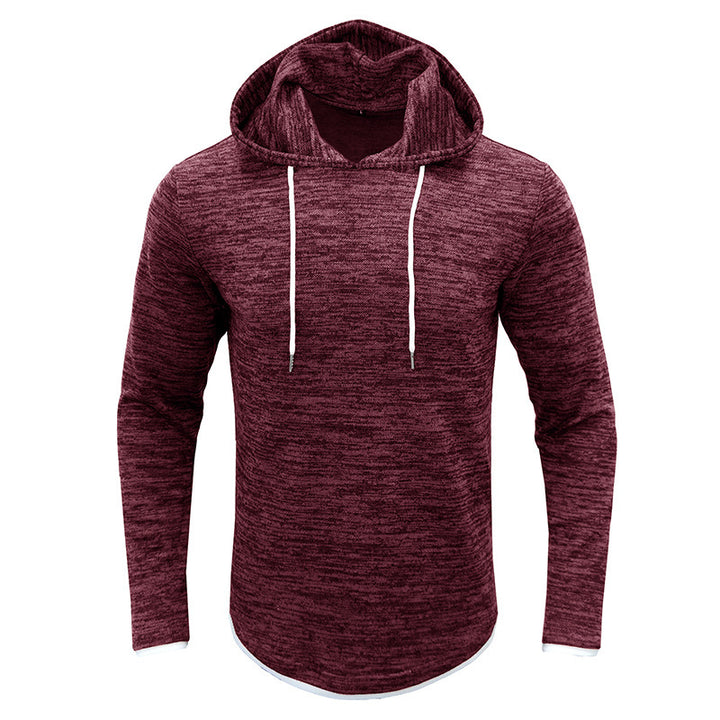 Herrer afslappet hoodie med struktureret design og kængurulomme Stilla