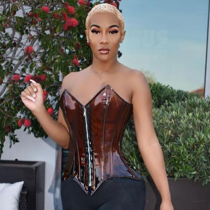Femme Struktureret Korset Top Stilla