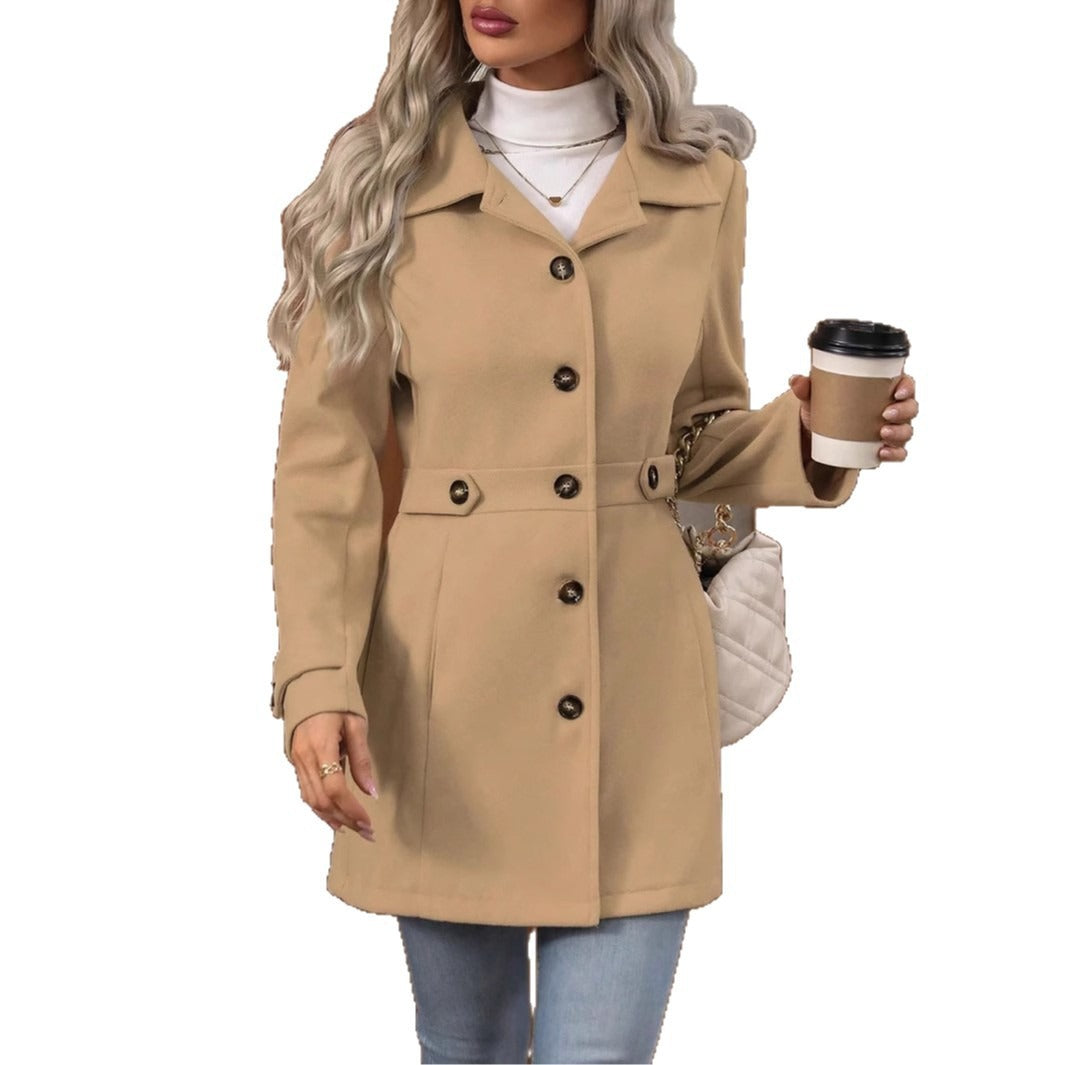 Kvinders fashionable trench coat med bælte Stilla