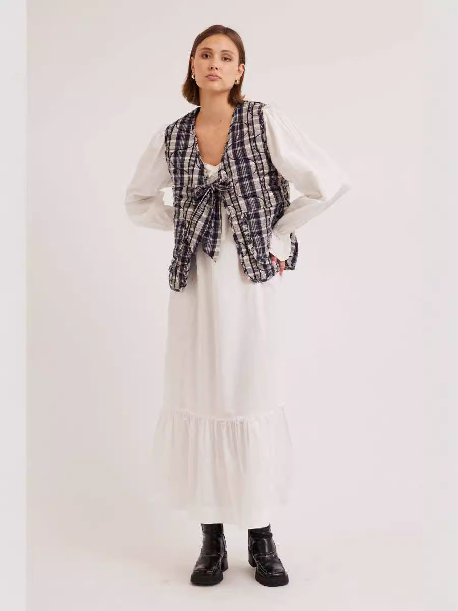 Dame Steppet Fluevest Stilla