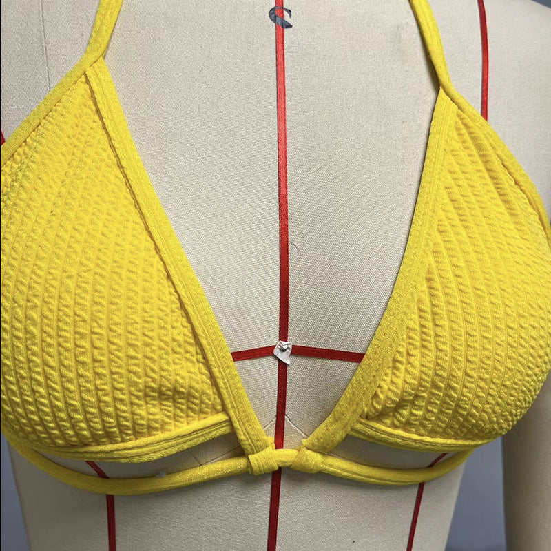 Dame Triangel-Bikini med moderne indpakningsskørt Skovae
