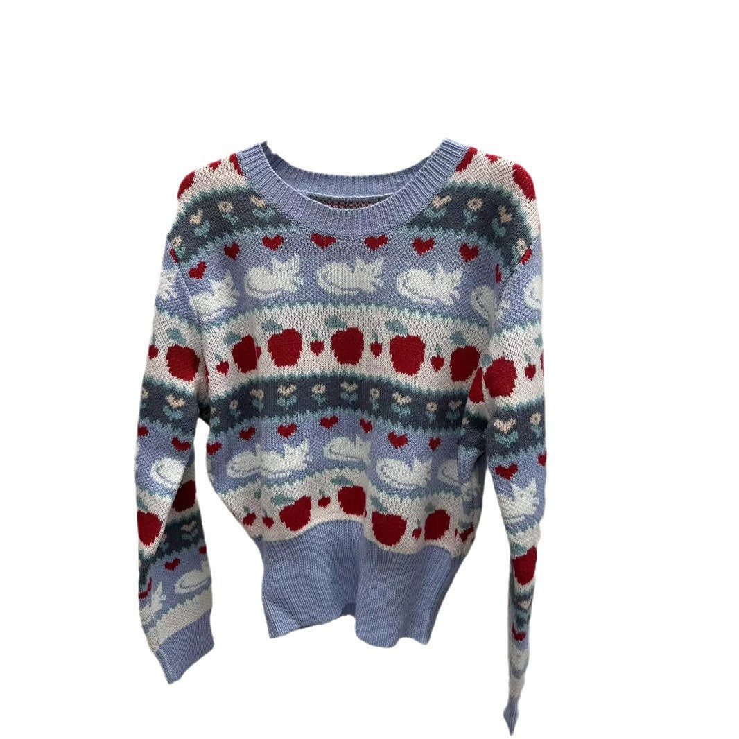 Dame sweatshirt med kreativ mønstermix og høj komfort Stilla
