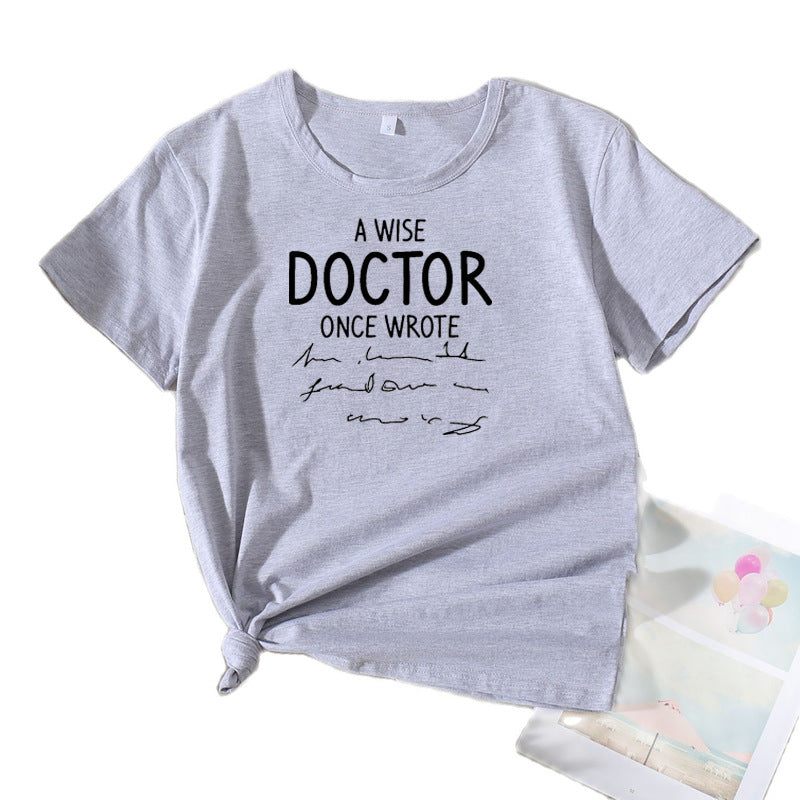 Dame Kortærmet Citat T-Shirt Stilla