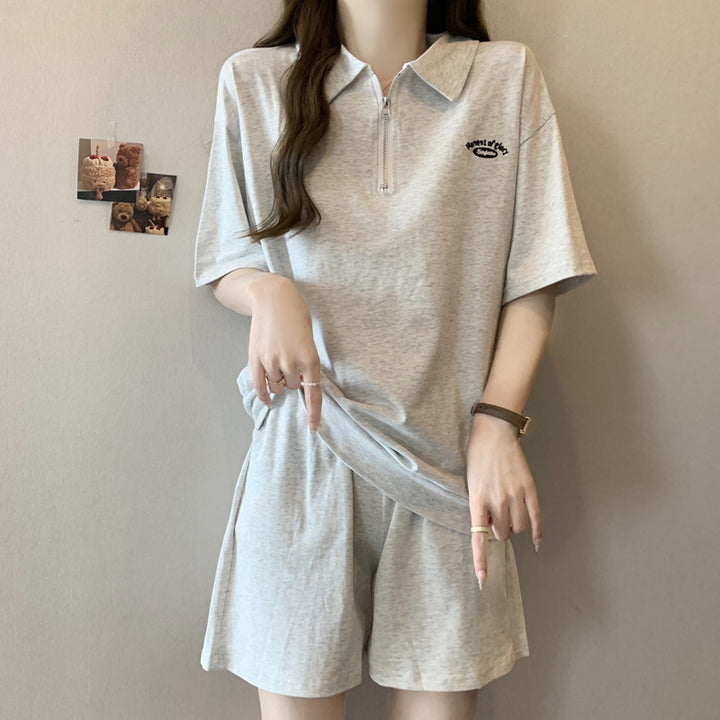 Femme Zip-Up Sport Polo Set Stilla