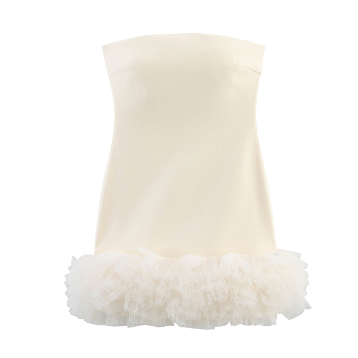 Femme Off-Shoulder Volant Mini Kjole Stilla