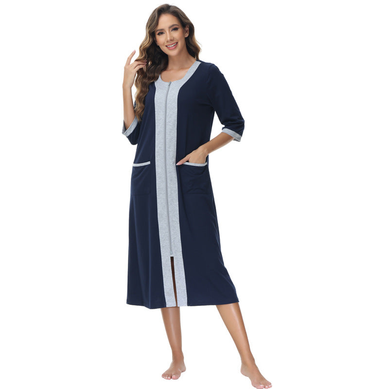 Dame bathrobe med praktiske lommer Stilla