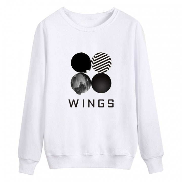 Kvinders sweatshirt med kreativ grafisk print og rund hals Stilla