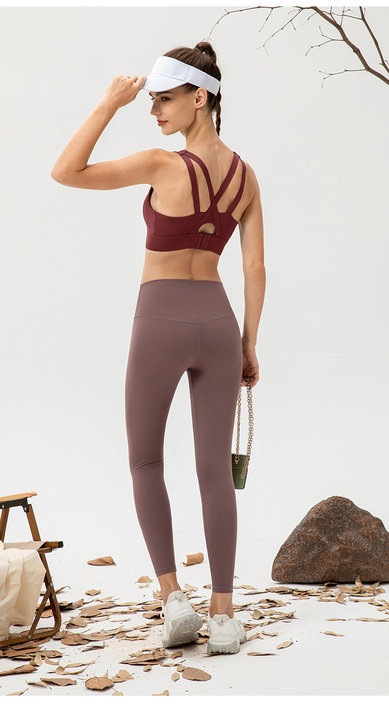 Stilla | Strength Integreret Kop Yoga Bh Fast Sportsvest Med Spænde Til Løb Og Fitness