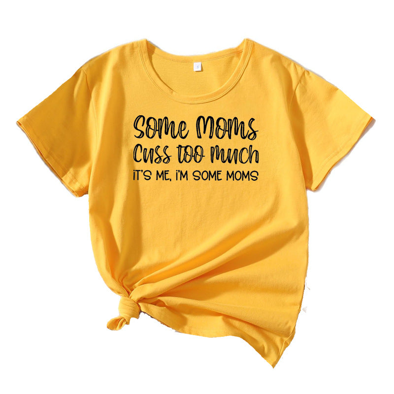 Dame Fritids Humoristisk Grafik T-shirt Stilla 1751262355