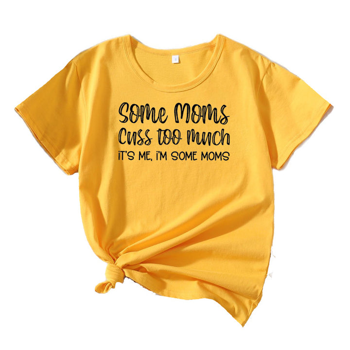 Dame Fritids Humoristisk Grafik T-shirt Stilla 1751262355