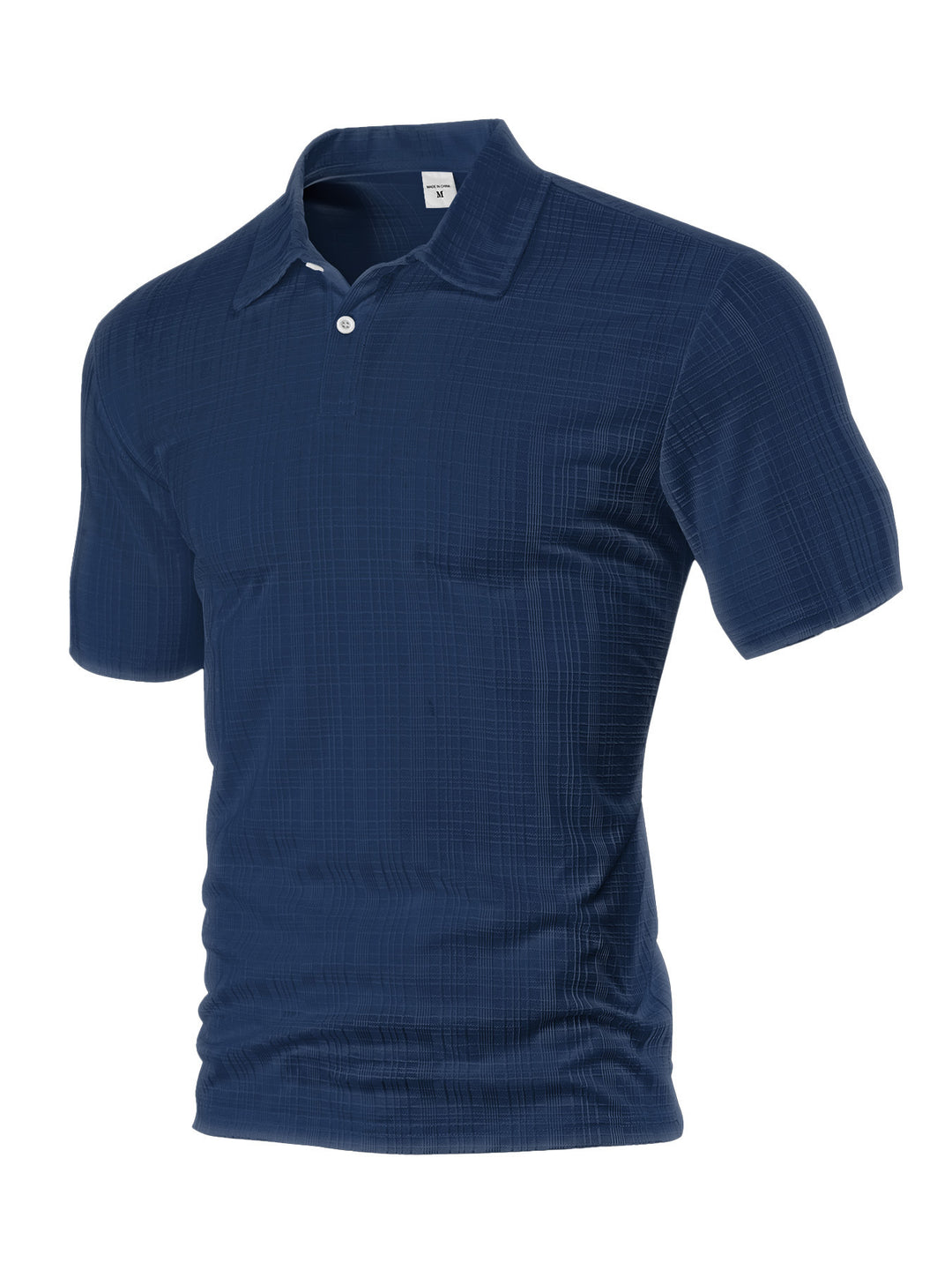 Herre kortærmet polo skjorte med struktureret design Stilla