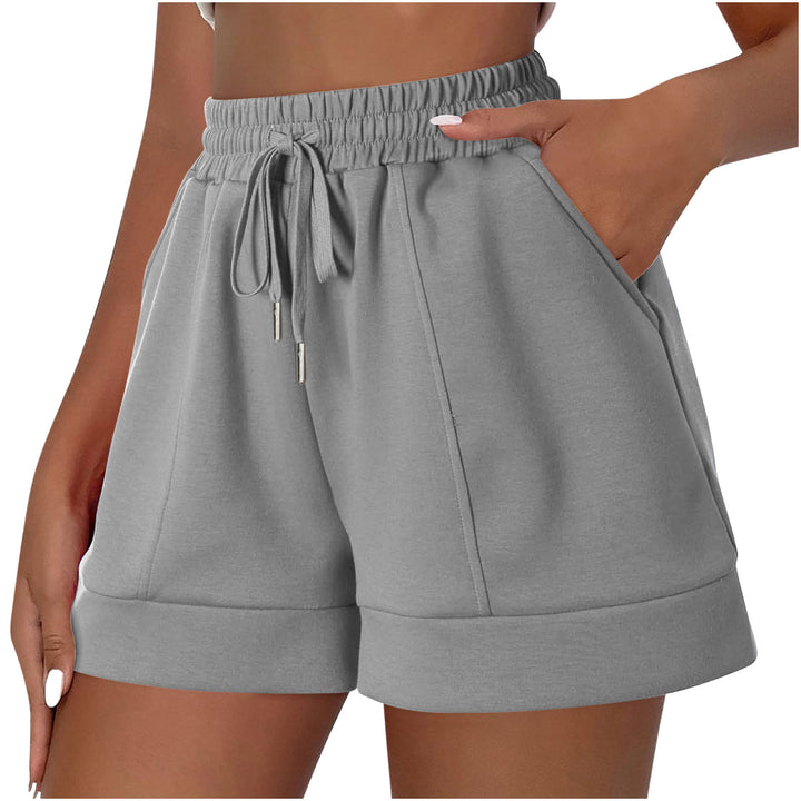 Dame sporty fritids shorts med elastisk linning og praktiske lommer Stilla