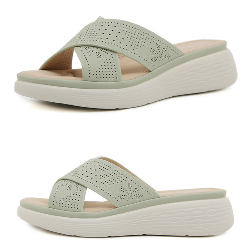 Dame komfortable sandaler med åndbart krydsbånd design Stilla