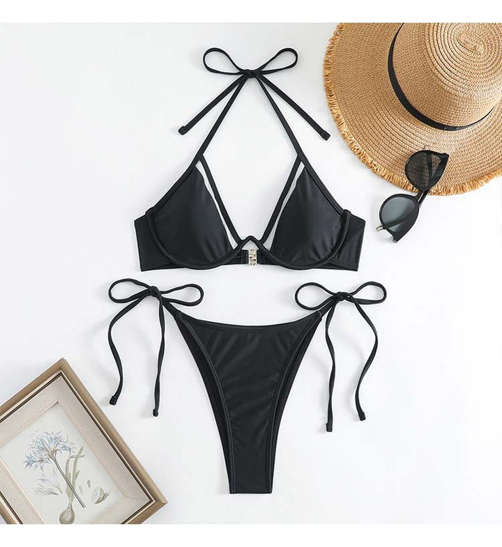 Dame Trekantskåret Bikini Sæt Stilla