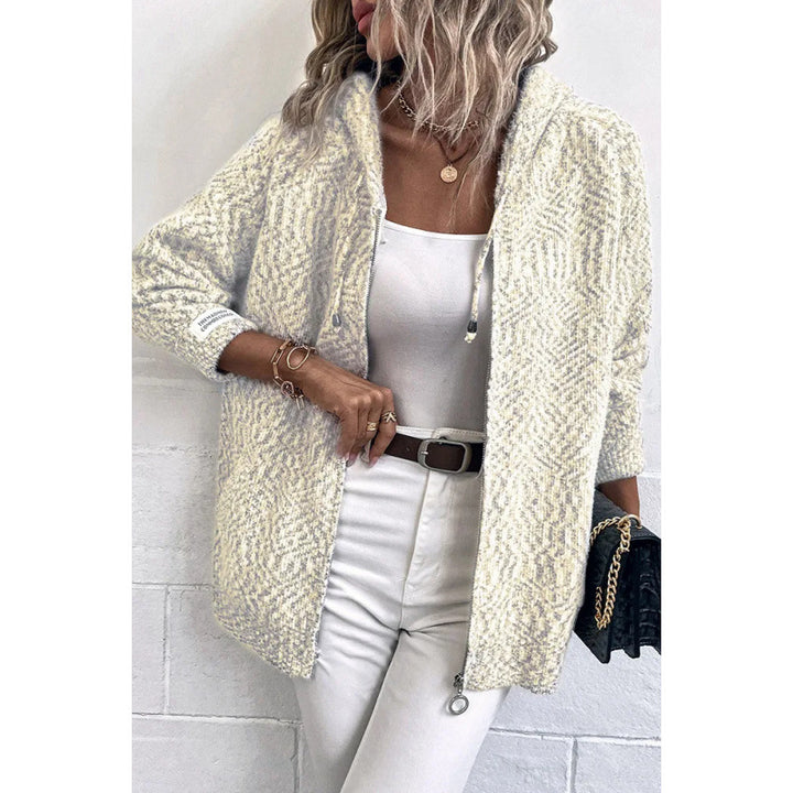 Femme Cozy Boucle Strik Hoodie Stilla