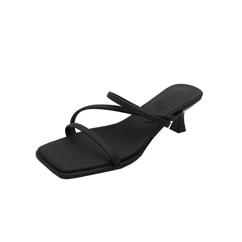 Dame Sling-sandaler med moderne remme og elegant hæl Stilla
