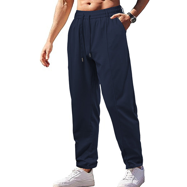 Herren Sporty Joggingbukser med elastisk linning og praktiske sidelommer Stilla