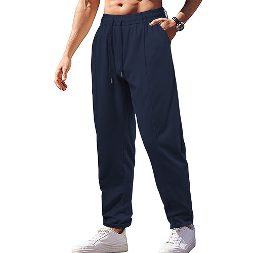 Herren Sporty Joggingbukser med elastisk linning og praktiske sidelommer Stilla