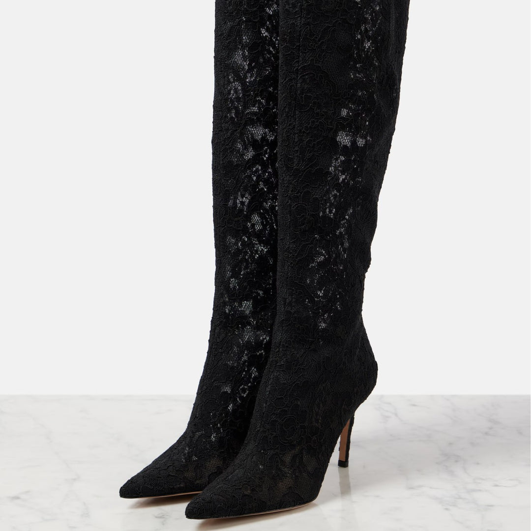 Femme Spidsesoverdragelse Stiletto Støvler Stilla