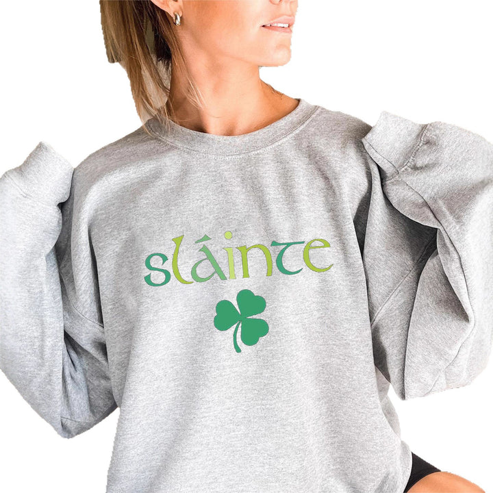 Kvinders sweatshirt med voluminøse ærmer og motiverende design Stilla