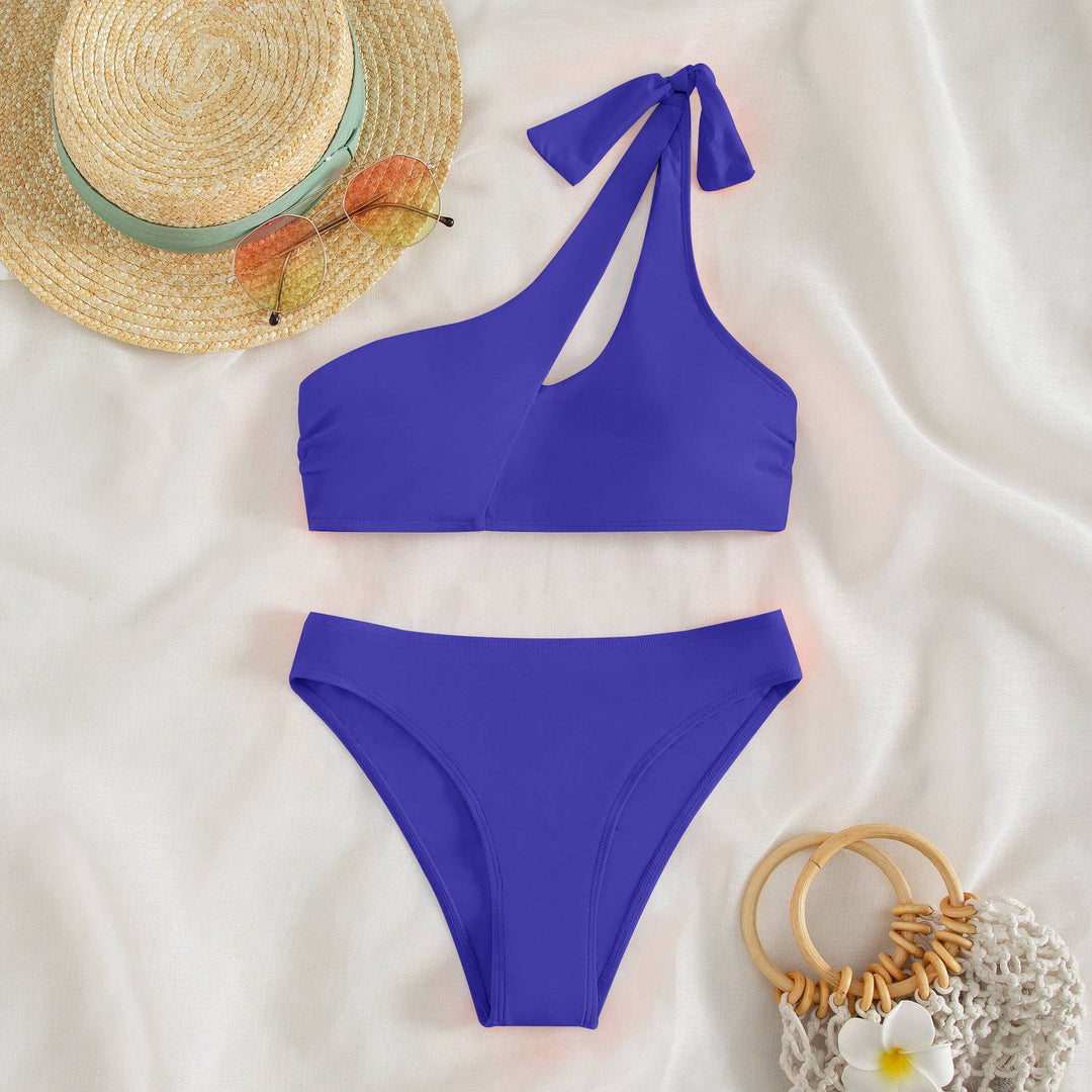 Dame asymmetrisk bikini med moderne cut-outs Skovae