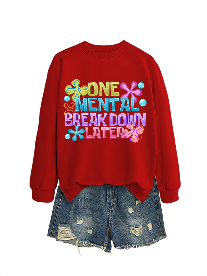 Kvinders sweatshirt med kreativt print Stilla