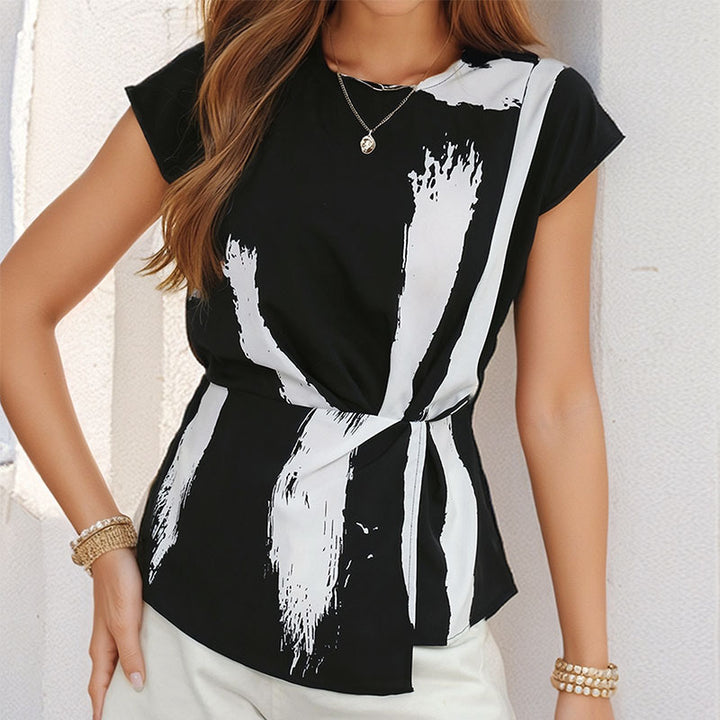 Damerne mode top med tidløs mønster og elegant skræddersyn Stilla