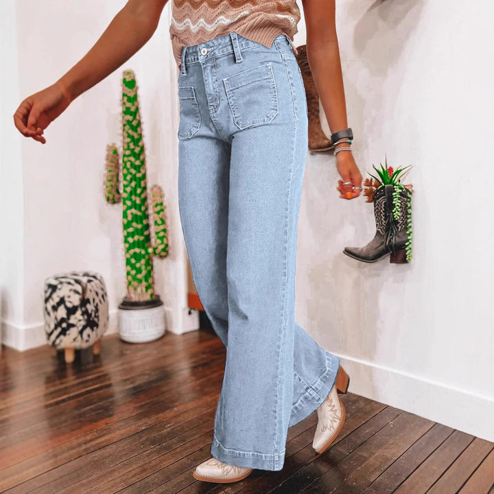 Dame Løst skåret Jeans med høj talje Stilla