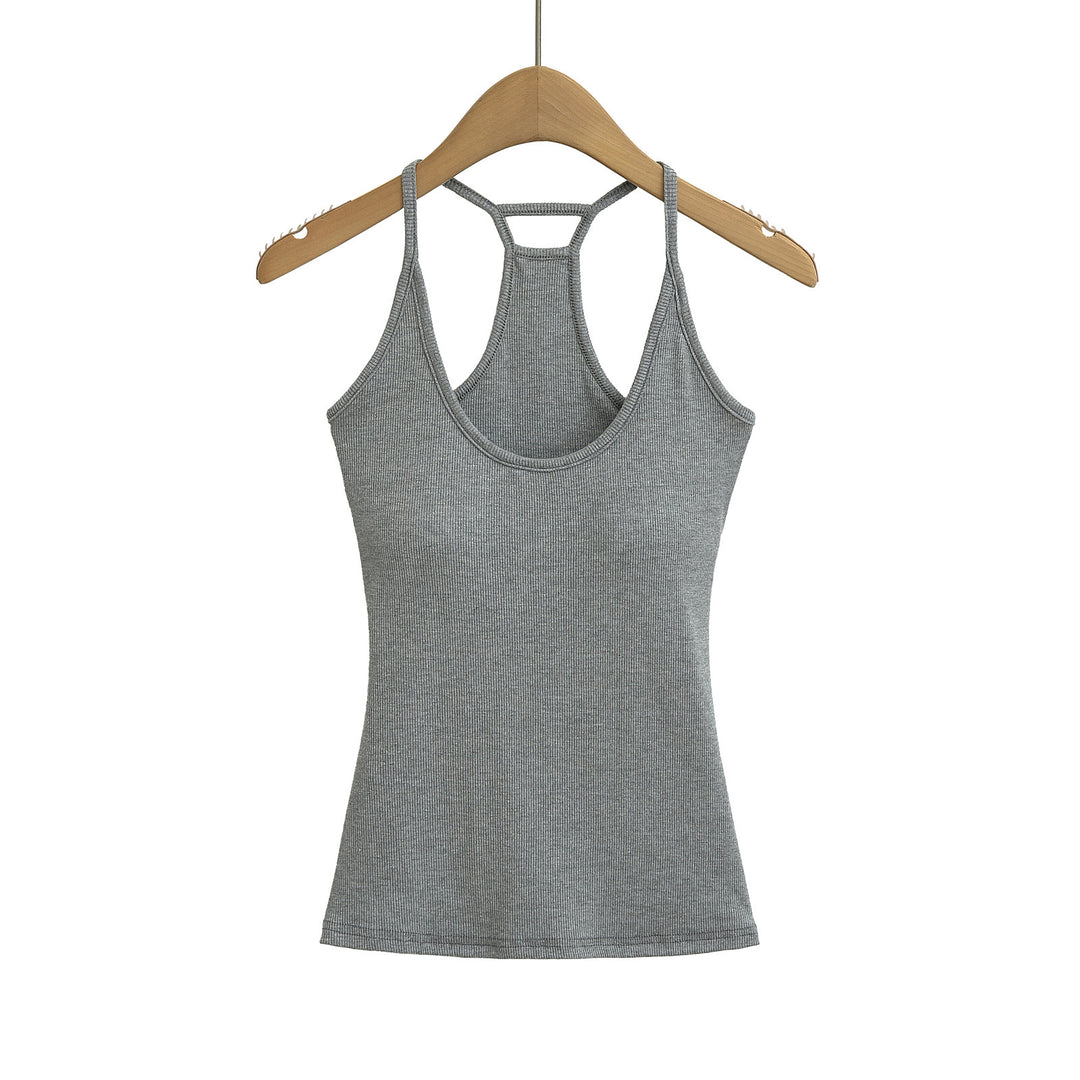 Dame sporty tanktop med racerback og åndbart bomuldsstof Stilla