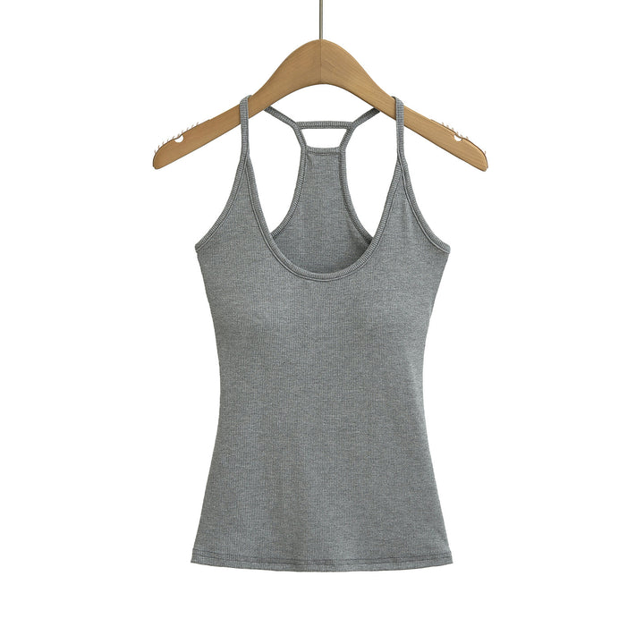 Dame sporty tanktop med racerback og åndbart bomuldsstof Stilla