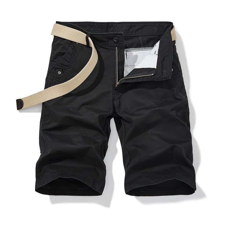 Herrer alsidige korte cargo-shorts med justerbar talje og funktionelle lommer Stilla