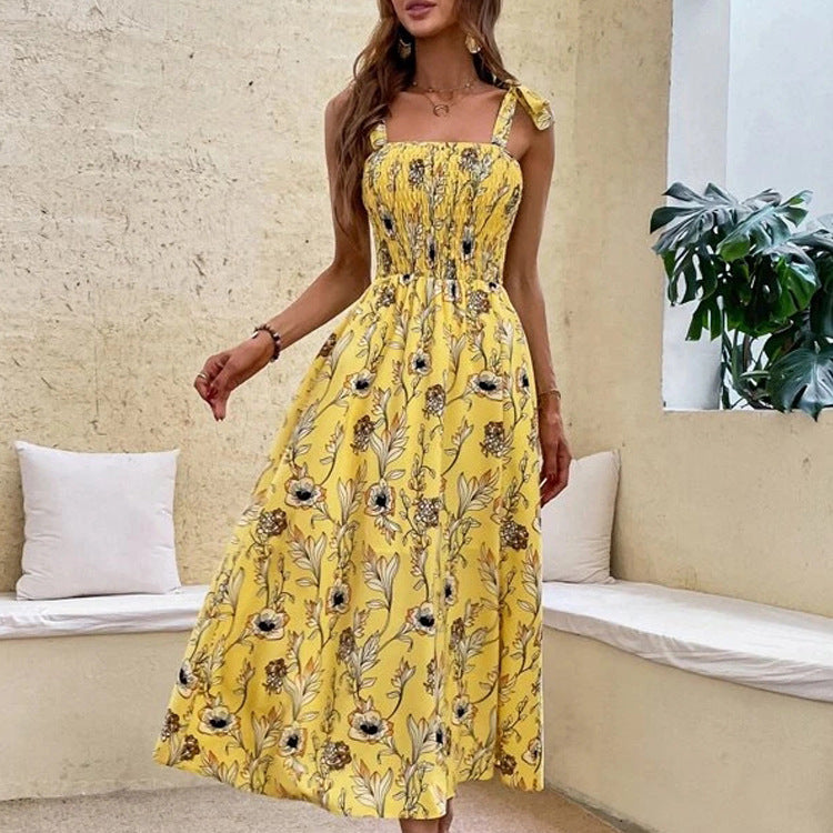 Dame sommerkjole med blomsterprint Stilla