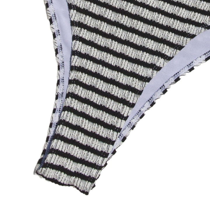 Dame bandeau-bikini med blomsterdetalje Stilla