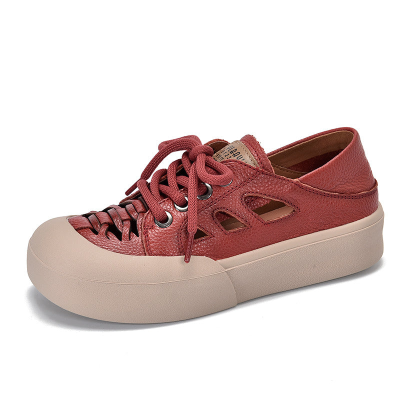 Dame Sneakers i moderne retro-stil med åndbare mesh-indlæg og smidig læderforarbejdning Stilla