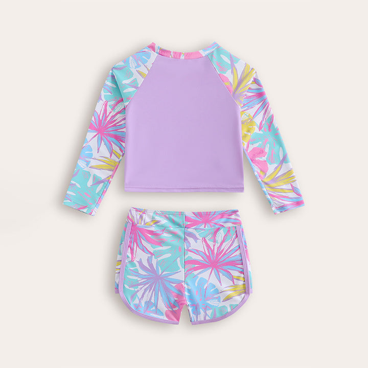 Dame Surf Sæt med Langærmet Top og Sporty Shorts Design Stilla