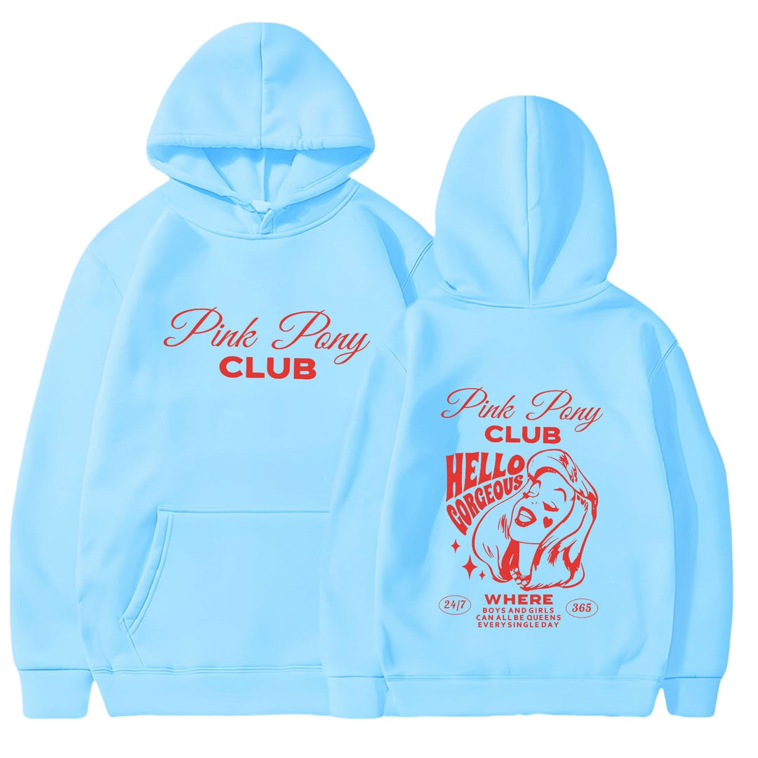 Dame hoodie med kreativ grafisk design Skovae