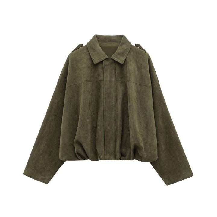 Dame casual blouson jakke med blødt materiale og moderne detaljer Stilla