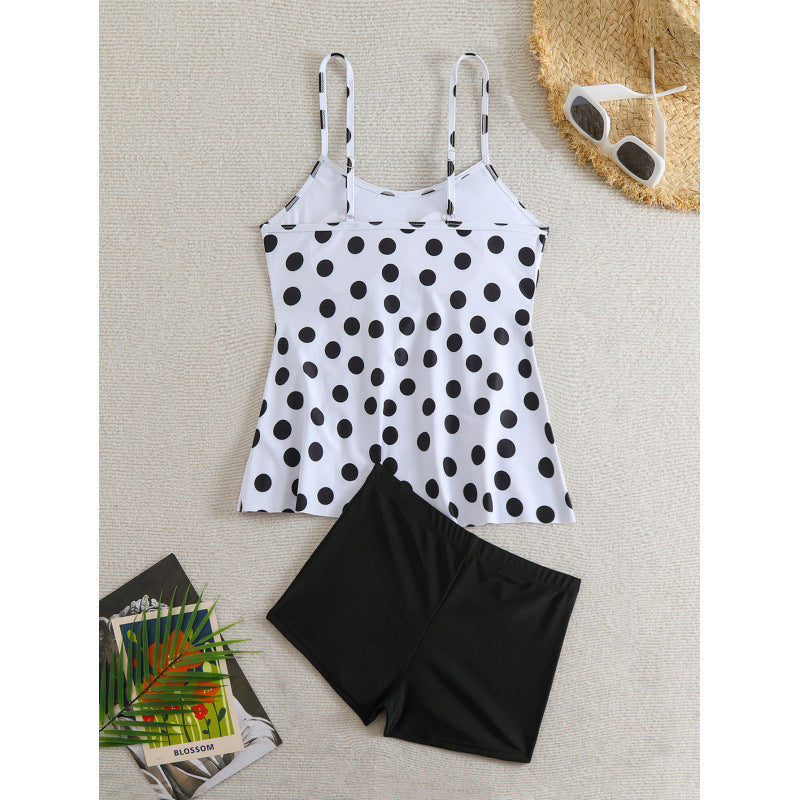 Dame Tankini med polstret top og sporty bukser Skovae