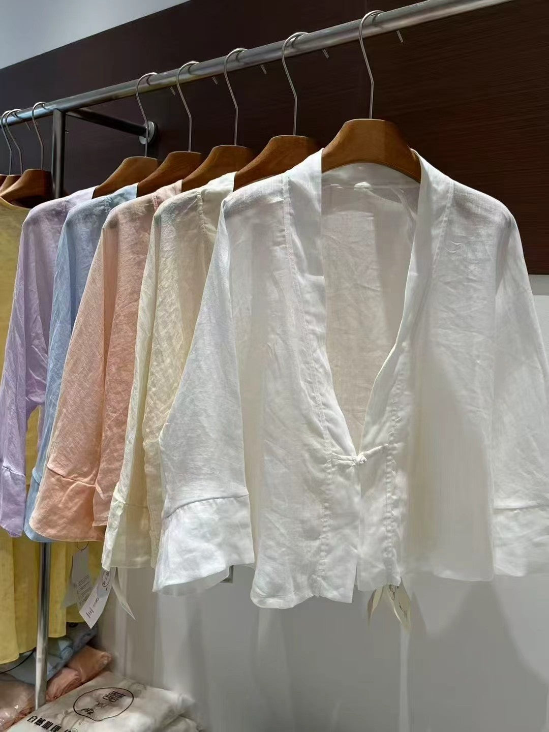 Femme Elegante Løs Pasform Let Kimono Jakke Stilla