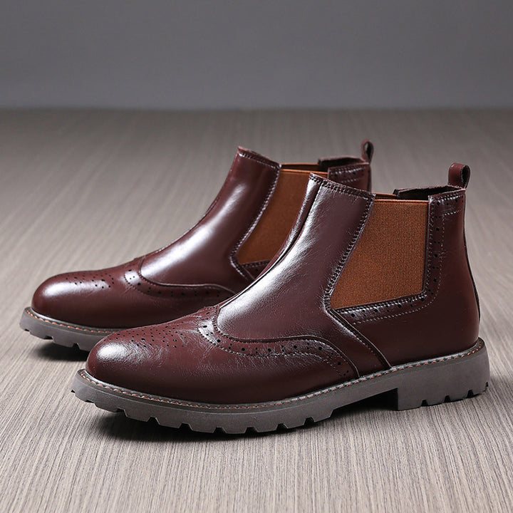 Herrer Premium Fritids Brogue Ankelstøvler Stilla