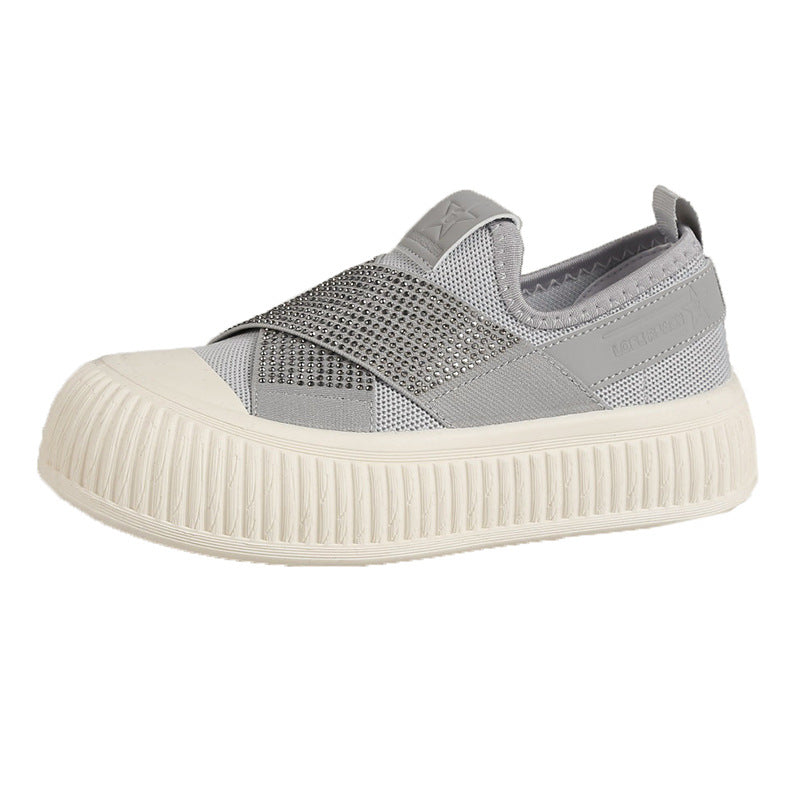 Dame Sneakers med elastiske krydsbånd og skridsikker sål Stilla